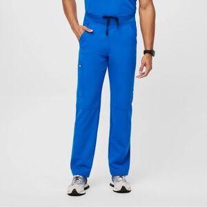 Figs Men’s Axim Royal Blue Cargo Scrub Pants Size Small
